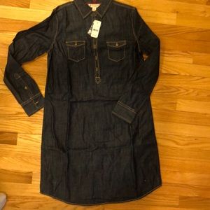 NWOT: Brooks Brothers denim dress. Size: 6